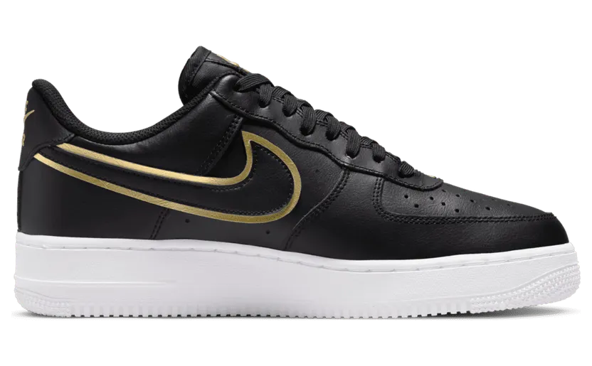 Nike Air Force 1 07 Black Metalic Gold (DA8481-001)
