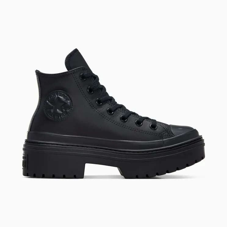 Converse Chuck Taylor All Star Lugged Heel Leather Platform Black/Black/Black (A10369C)