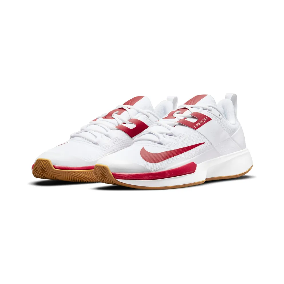 NikeCourt Vapor Lite (gravel) “White / Wheat / University Red” (DH2949-188)