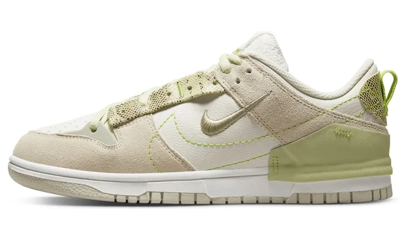 Nike Dunk Low Disrupt 2 Green Snake – “Phantom / Olive Aura / Vivid Green / Light Stone” (DV3206-001)