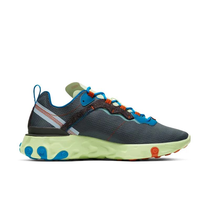 Nike React Element 55 Volt Dark Grey Photo Blue Volt/Dark Grey-Photo Blue-Blue Stardust (CT1142-700)