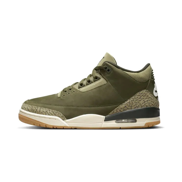 Air Jordan 3 Family Affair “Medium Olive / Neutral Olive / Sail / Sequoia” (DN3707-202)