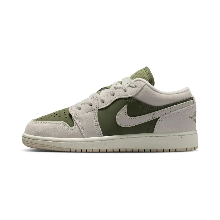 Jordan 1 Low SE GS “Medium Olive / Sail / Light Orewood Brown” (HV4396-201)