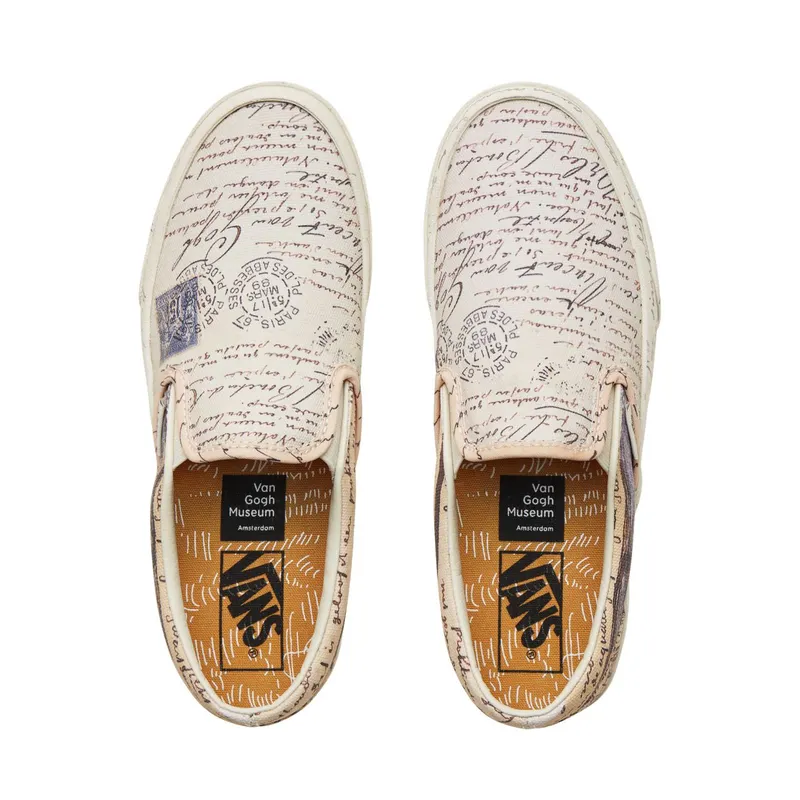 Vans Slip-On Van Gogh Letters (W) Letters/Turtledove (VA38F7U7T)