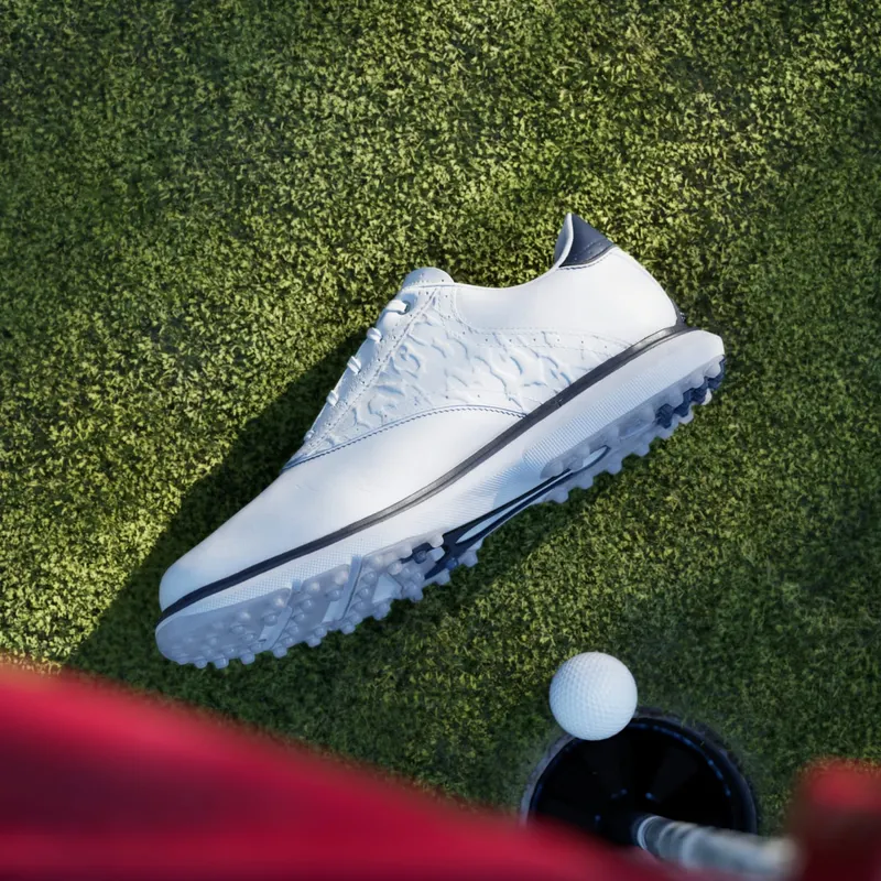 Adidas MC70 SPIKELESS Golf Shoes Cloud White / Collegiate Navy / Halo Silver (JQ3492)
