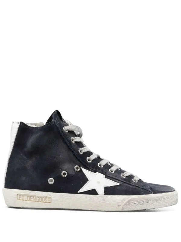 Golden Goose Francy high-top sneakers – Blue (GMF00113F000322)