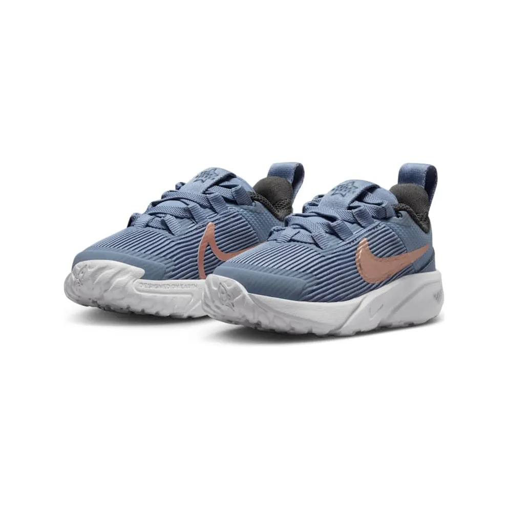 Nike Star Runner 4 Ashen Slate Armory Navy Pure Platinum Metallic Red Bronze (DX7616-405)
