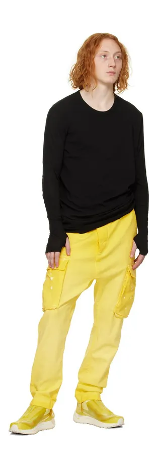 11 by Boris Bidjan Saberi Yellow Salomon Edition Bamba2 Low Sneakers (191 11xS) (5)