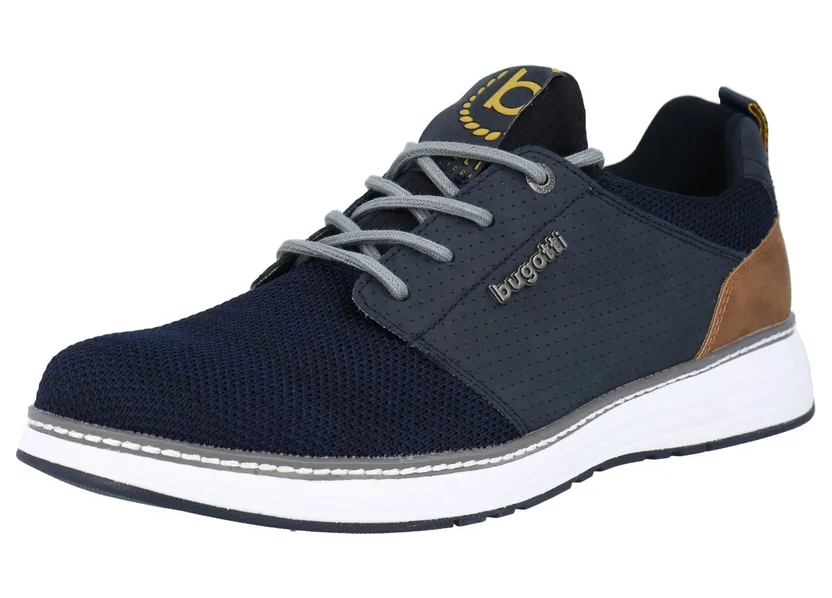 Bugatti sneaker Donkerblauw / Bruin / Mosterd (321-A3C61-6900-4100)