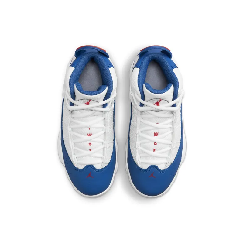 Jordan 6 Rings White University Red Light Steel Grey True Blue (323432-140)