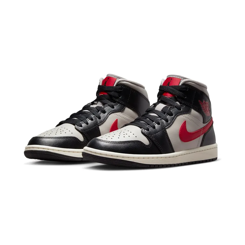 AIR Jordan 1 MID “Black / Gym Red / College Grey” (BQ6472-060)