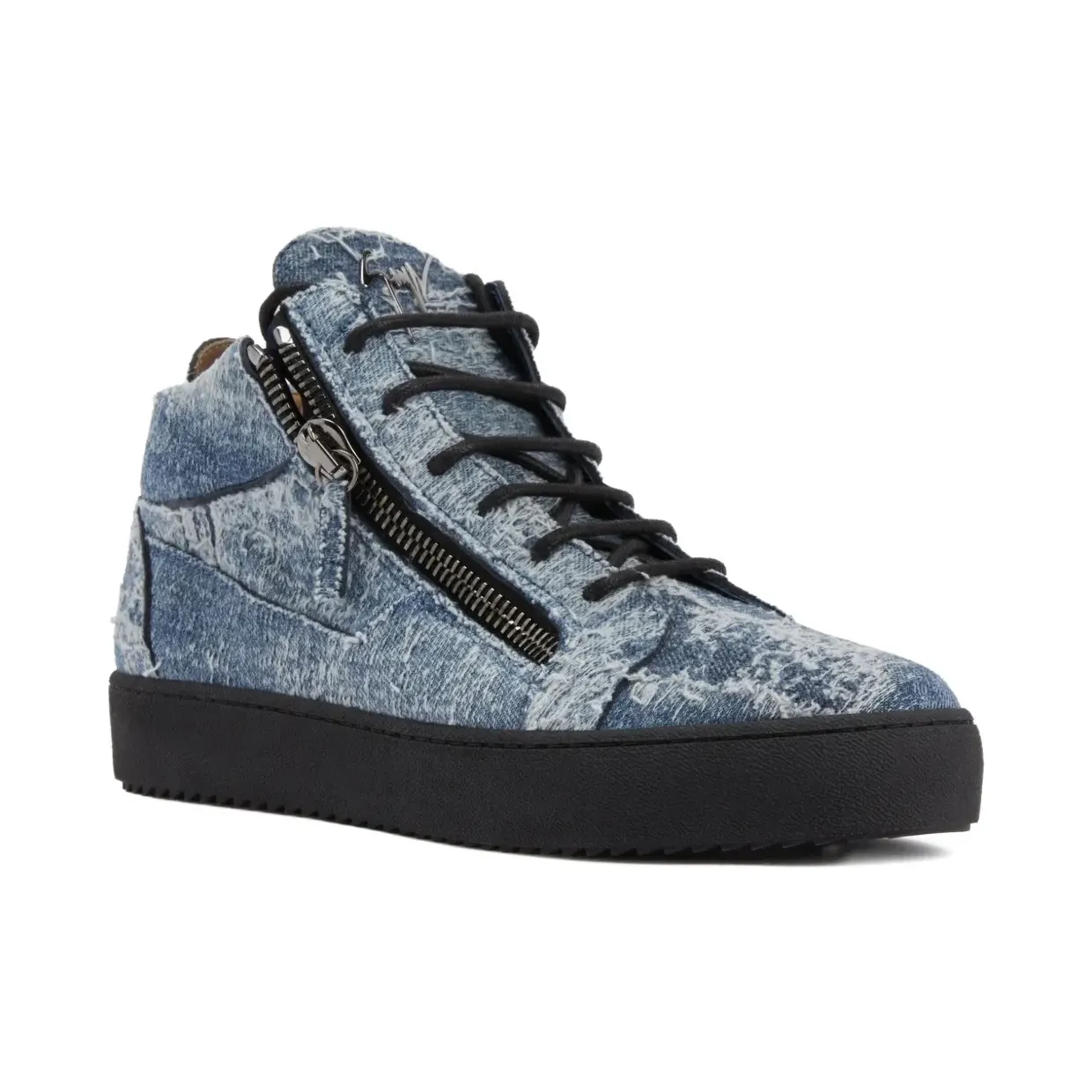 Giuseppe Zanotti Kriss high-top met rits “Blue” (RU50005001)