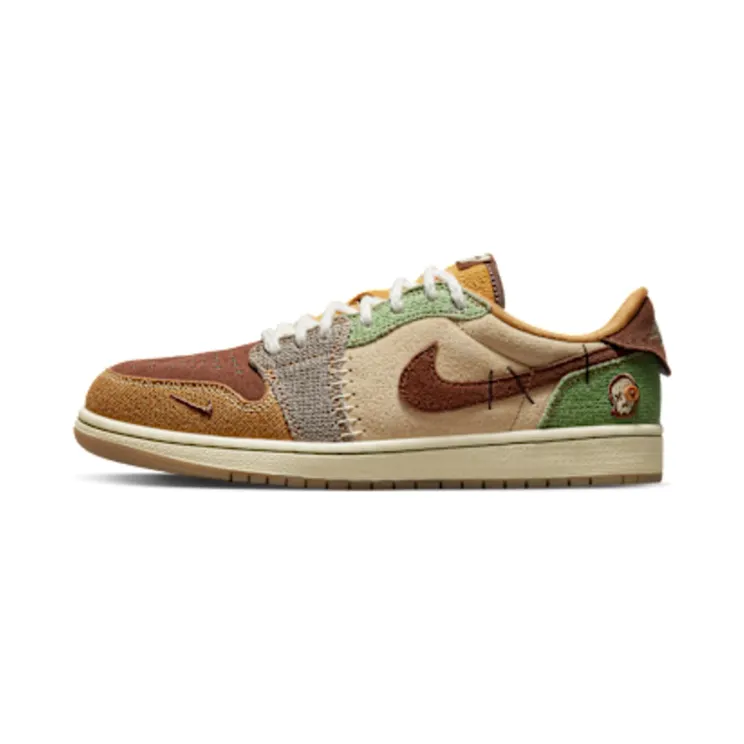 Air Jordan 1 Low OG Zion Williamson – Voodoo “Flax / Fauna Brown / Oil Green / Muslin” (DZ7292-200)