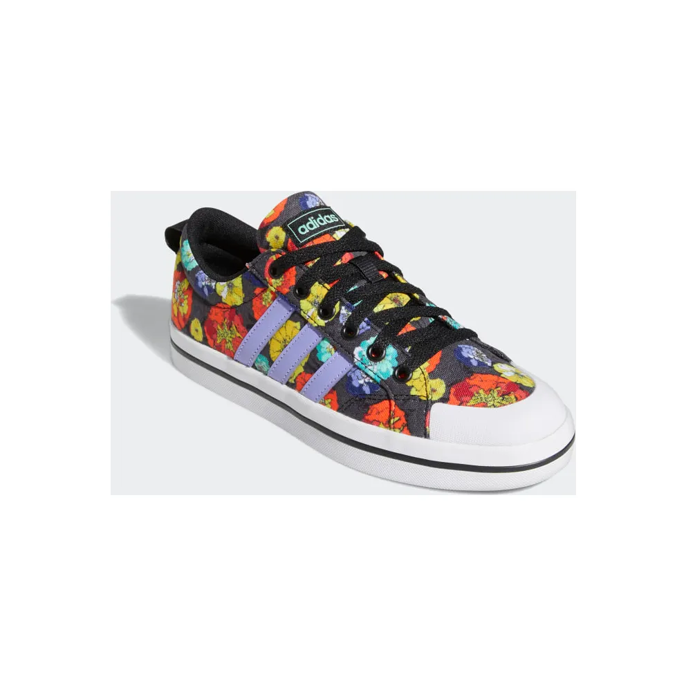 adidas Bravada Lifestyle Skateboarding Floral-Print Core Black / Light Purple / Pulse Mint (GY3218)