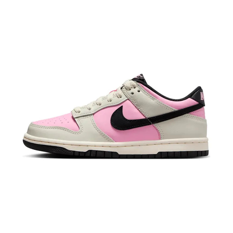 Nike Dunk Low GS “Pink Rise / Light Orewood Brown / Pale Ivory / Black” (FB9109-601)