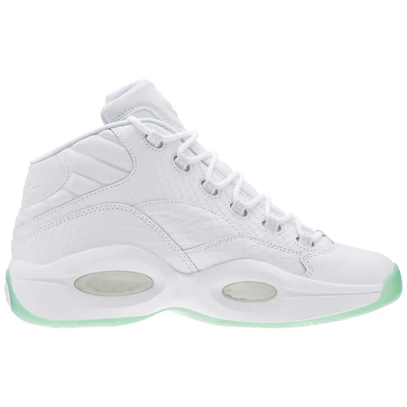 Reebok Question Mid White Mint Glow White/Mint Glow (Other Brands Reebok)