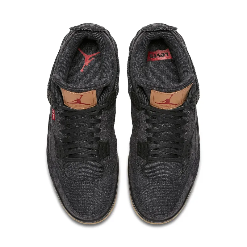 Air Jordan x Levi’s Nike AJ IV 4 Denim Levis Black/Black (With Levis Tag) (2018) (AO2571-001)