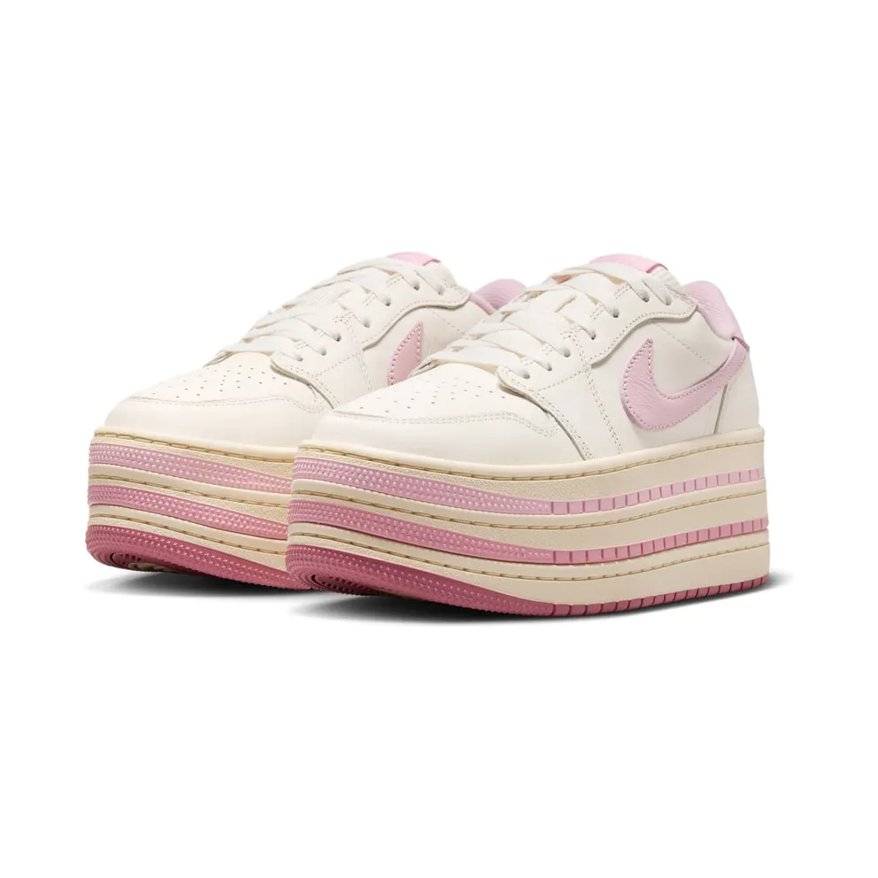 Jordan 1 Low Triple Stack Womens “Pale Ivory Iced Carmine” (HV8288-101)
