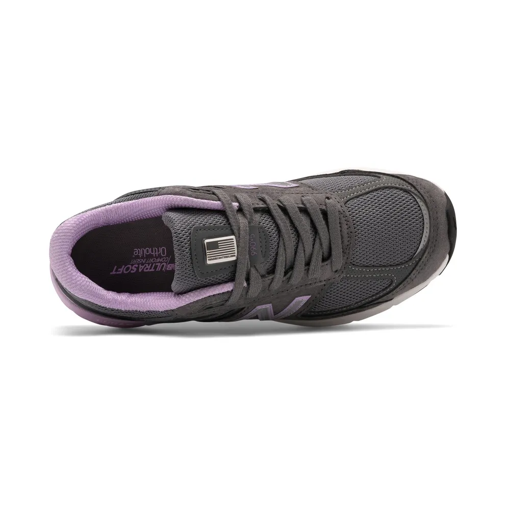 New Balance 990v5 MiUSA Lead Dark Violet Glow (W) (W990DV5)