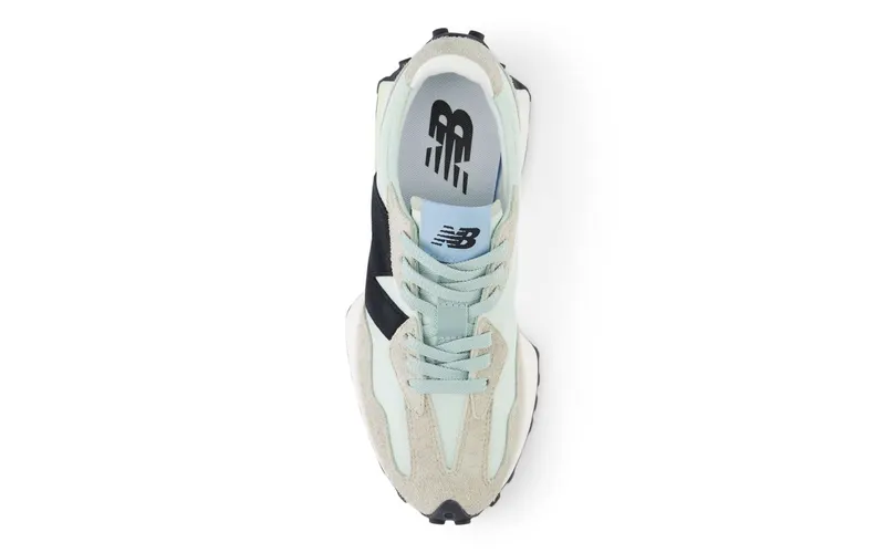 New Balance 327 White Black Grey Light Blue (WS327WD)