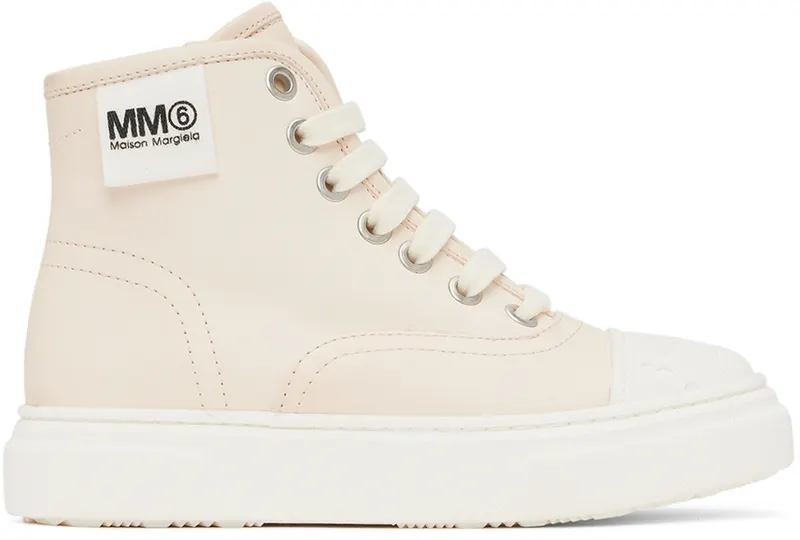 MM6 Maison Margiela Kids Black Lace-Up Sneakers (72065)
