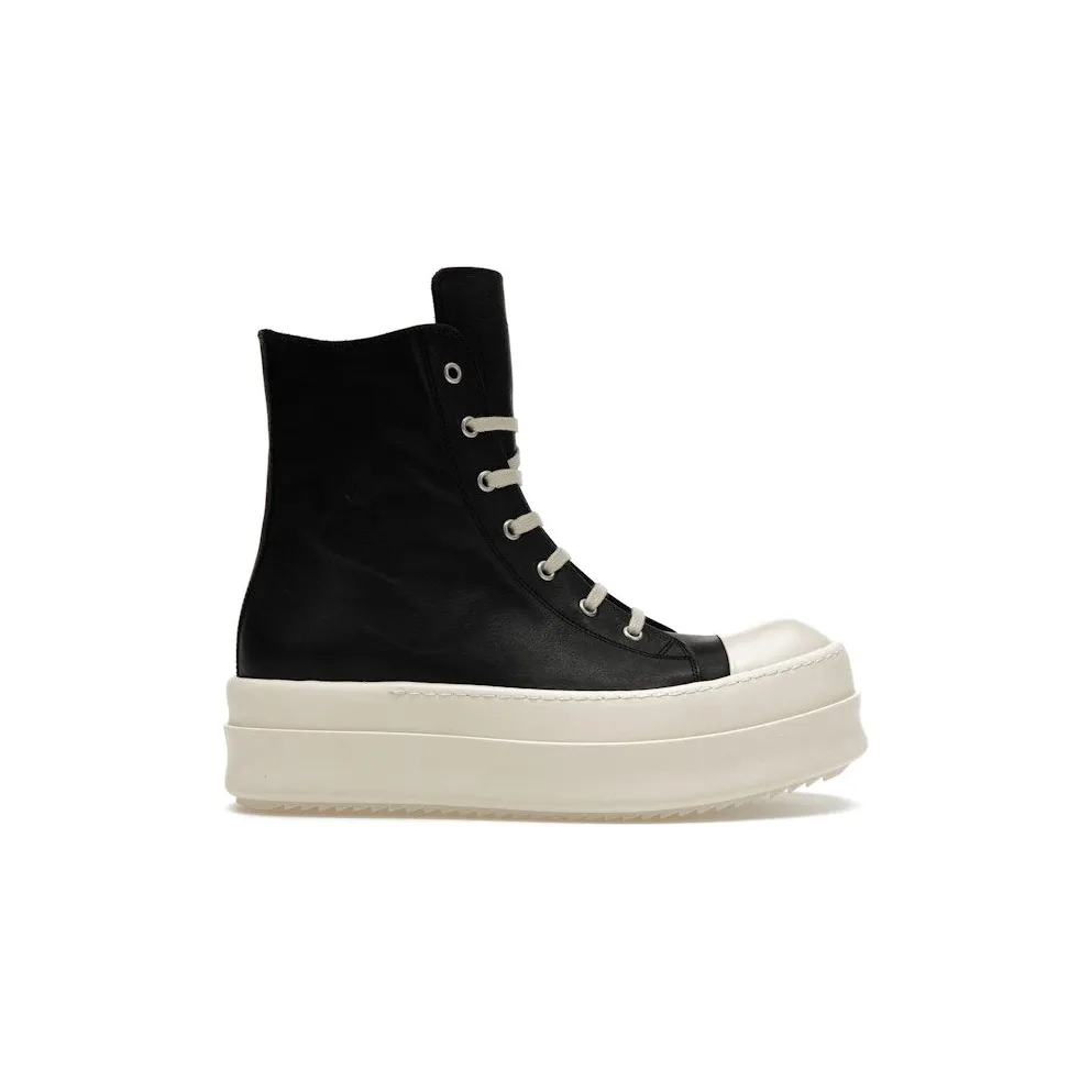 Rick Owens Mega Bumper Leather Sneakers Black Milk (RR02C7859-LOO-911)