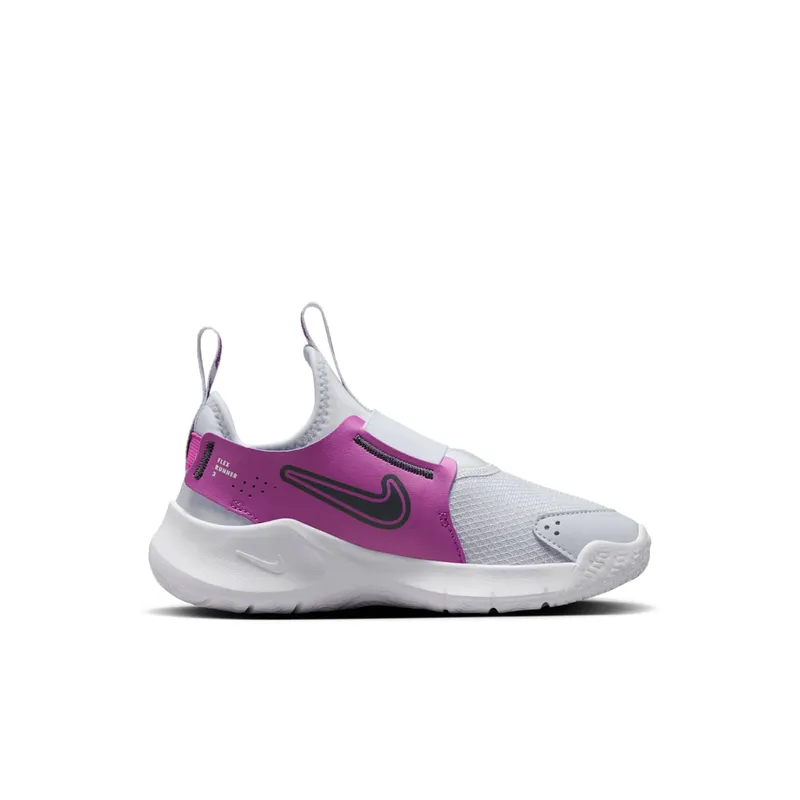 Nike Flex Runner 3 Football Grey Hot Fuchsia White Thunder Blue (FN1449-007)