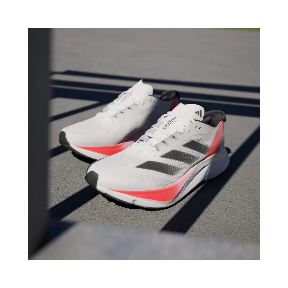 adidas Adizero Boston 12 Cloud White Aurora Met. Solar Red (IF9210)