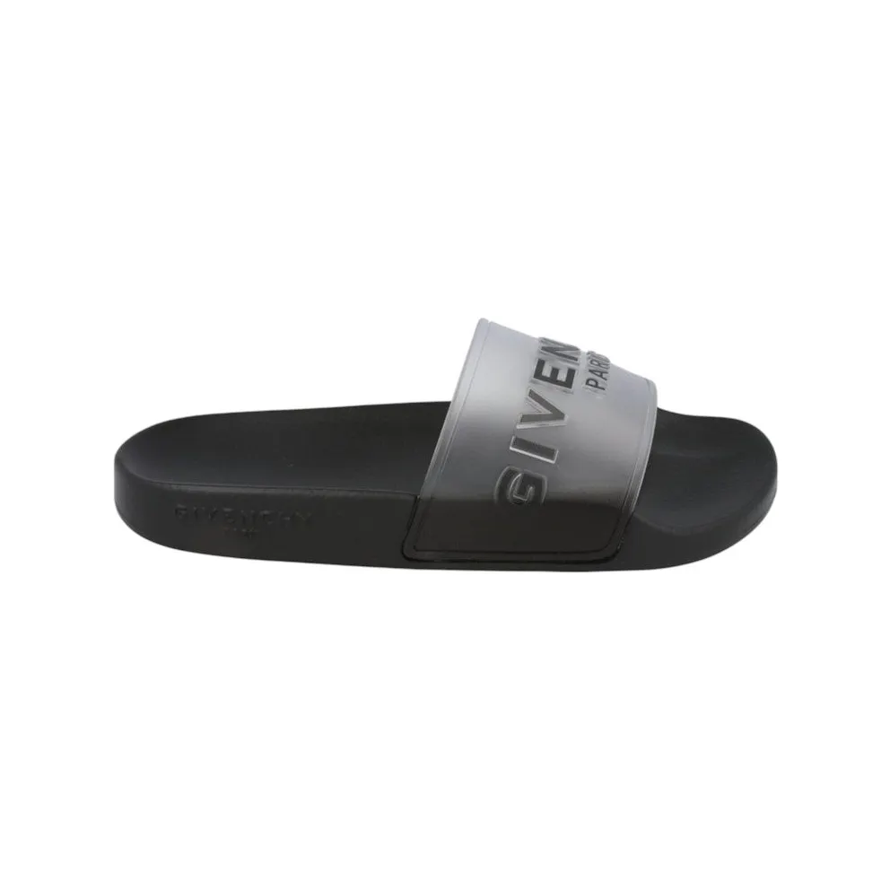 Givenchy Logo Slide Sandals White Black (BE3004-E188-116)