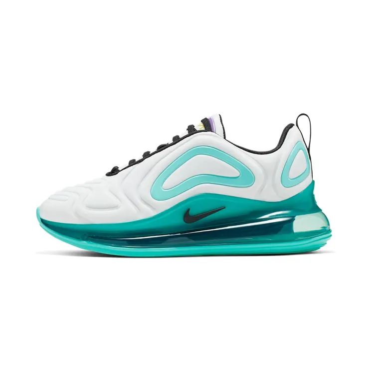 Nike Air Max 720 White Aurora (GS) “White / Aurora Green / Bright Violet / Black” (AQ3196-101)