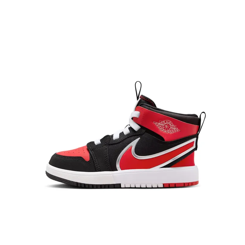 Jordan 1 Mid RM EasyOn Black White University Red (FQ1282-006)