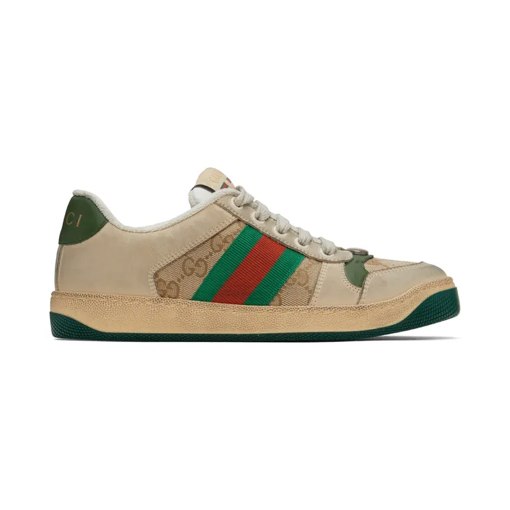 Gucci Beige Screener GG Sneakers (570443 9Y920)