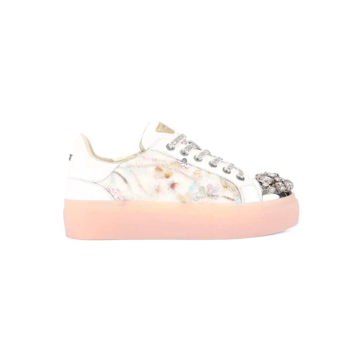 Kurt Geiger London met kristallen neus en cupzool “White” (5374319189)