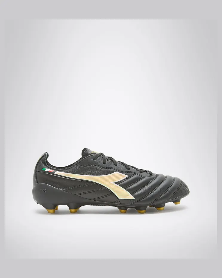 Diadora Brasil Elite2 Tech Made in Italy LPX FG Black Gold (101.178799 C0893)