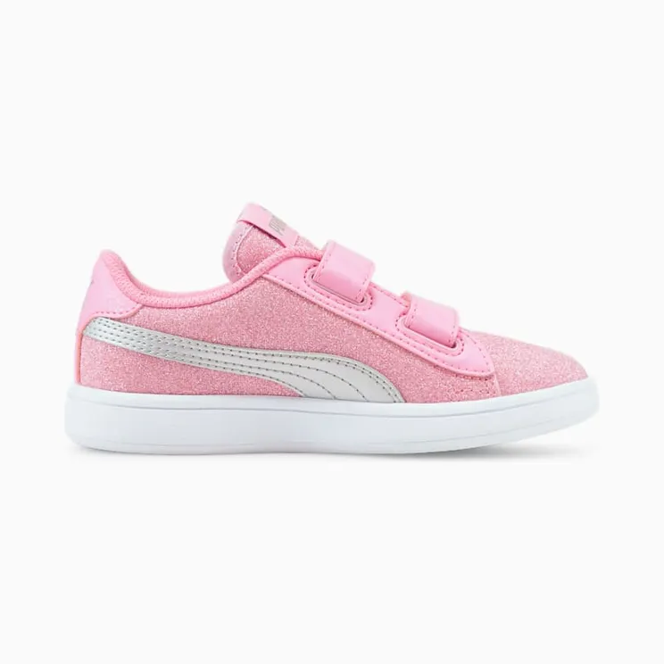 Puma Smash v2 Glitz Glam Kid Pink/Silver (36737827)
