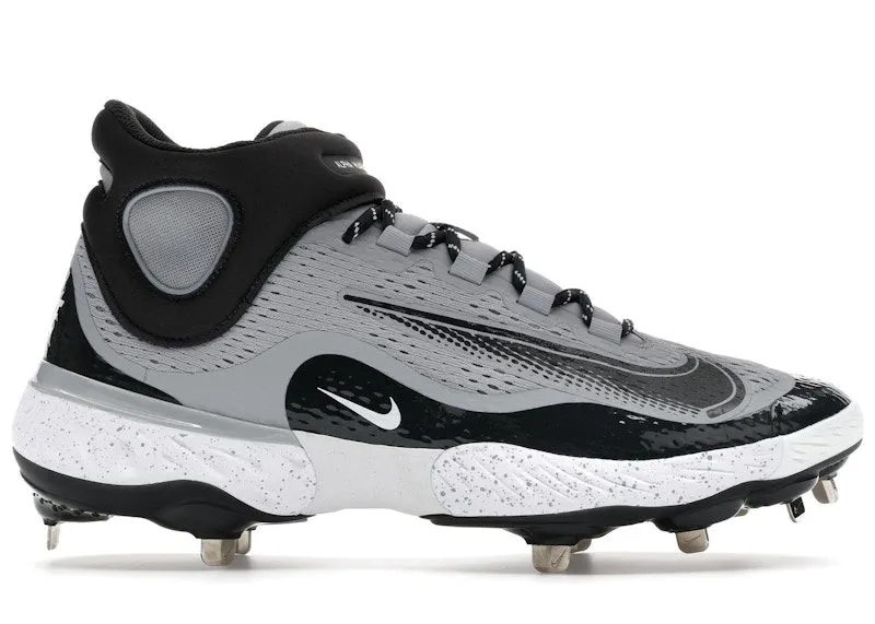 Nike Alpha Huarache Elite 4 Mid Wolf Grey White Dark Smoke Grey (DJ6520-002)