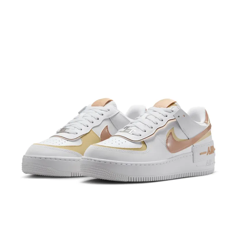 Nike Air Force 1 Low Shadow White Team Gold Rattan (DZ1847-111)