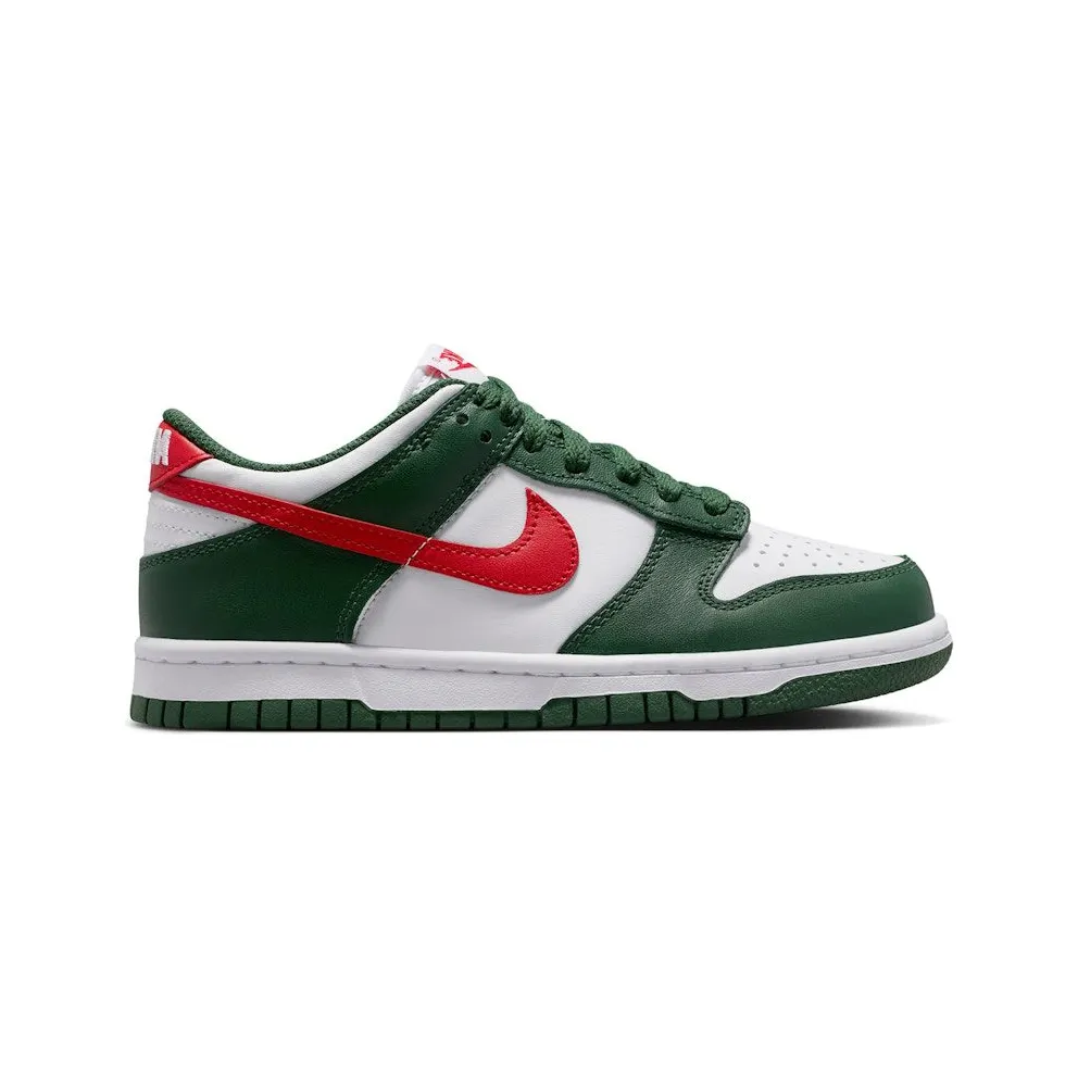 Nike Dunk Low Fir White University Red (IO7453-323)