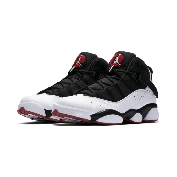 Jordan 6 Rings ‘Black White Gym Red’ Black/White-Gym Red-Black (322992-012)