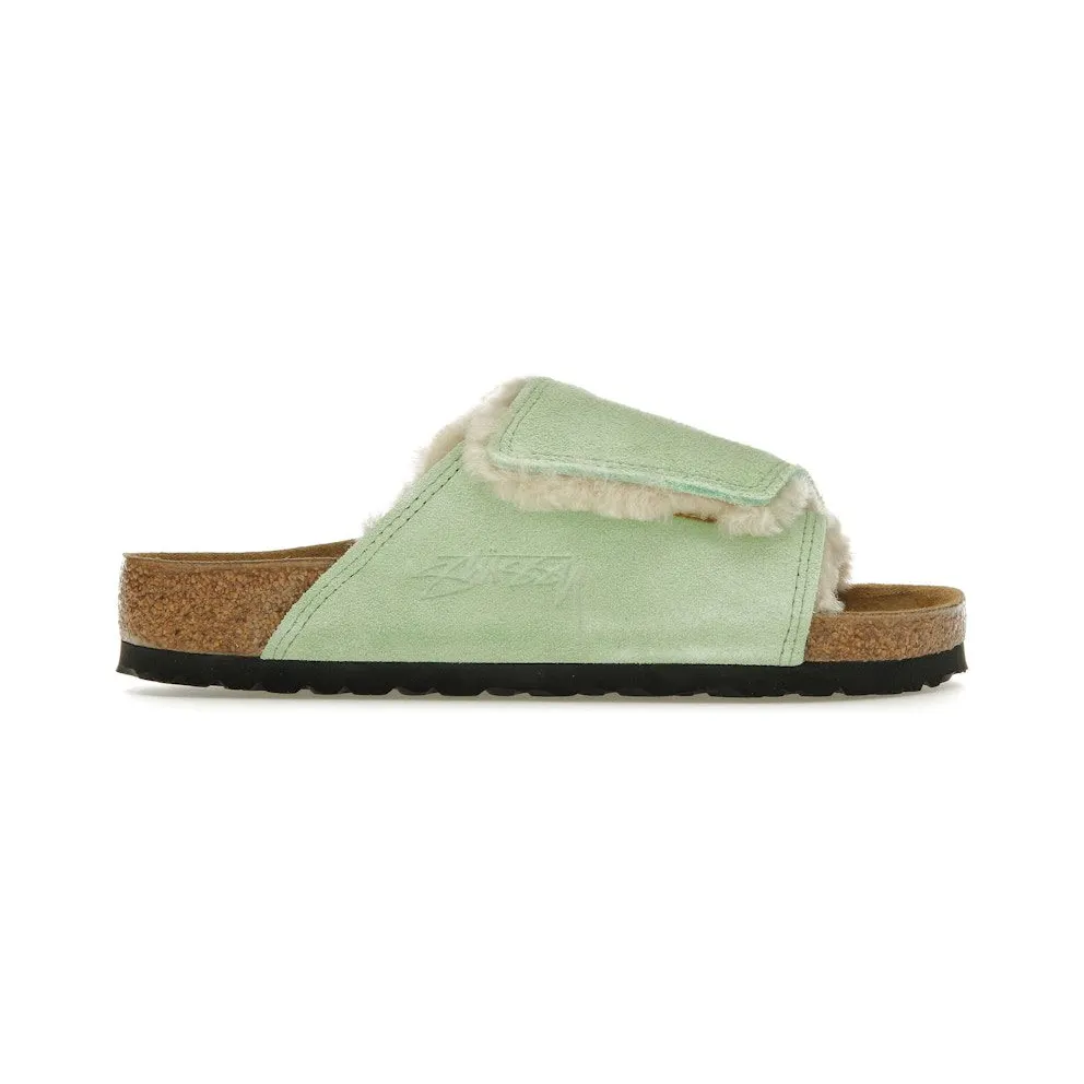 Birkenstock Solana Shearling Slide Stussy Washed Green (1027695)