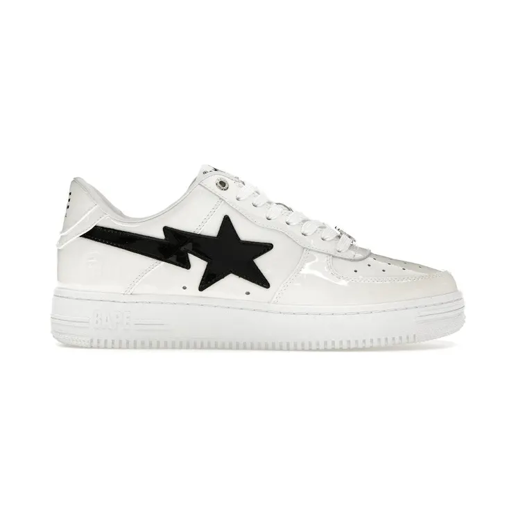 A Bathing Ape Bape Sta #2 White Patent (1K30-191-302-WHT)