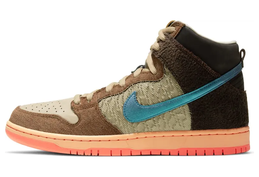 Nike Concepts x Dunk High Pro SB ‘Duck’ Rattan/Parachute Beige/Orange Chalk/Baroque Brown (DC6887-200)
