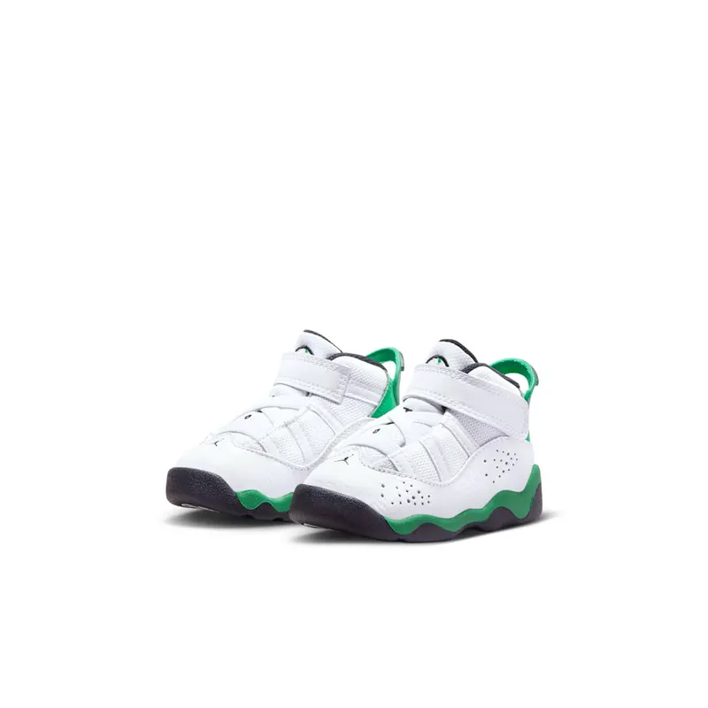 Jordan 6 Rings White Black Lucky Green (323420-131)