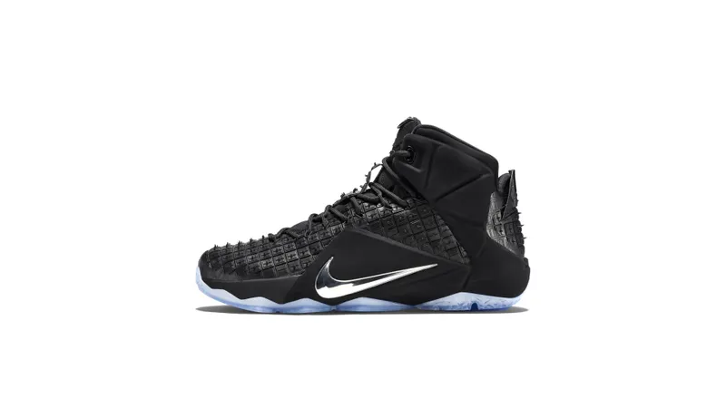 Nike LeBron 12 EXT Rubber City Black/Chrome (744286-001)