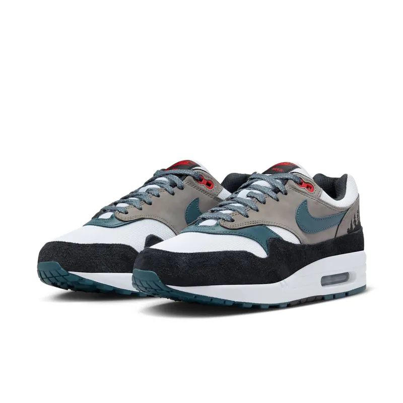 Nike Air Max 1 Premium White/Black/Soft Grey/Slate Blue (FJ0698-100)