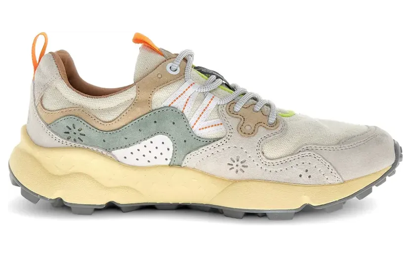 FLOWER MOUNTAIN Nubuck leren sneakers – Beige (2017818381N48)