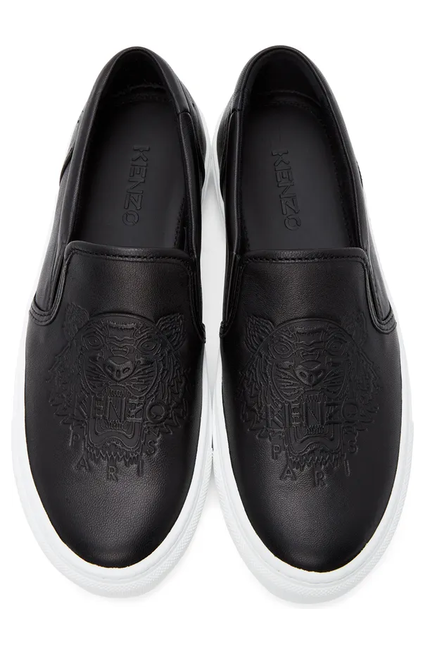 Kenzo Black K-Skate Slip-On Sneakers (FB52SN100L73) (5)