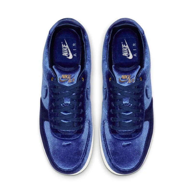 Nike Air Force 1 Low Premium 3 Velour Blue Void Blue Void/Sail-Metallic Gold-Blue Void (AT4144-400)