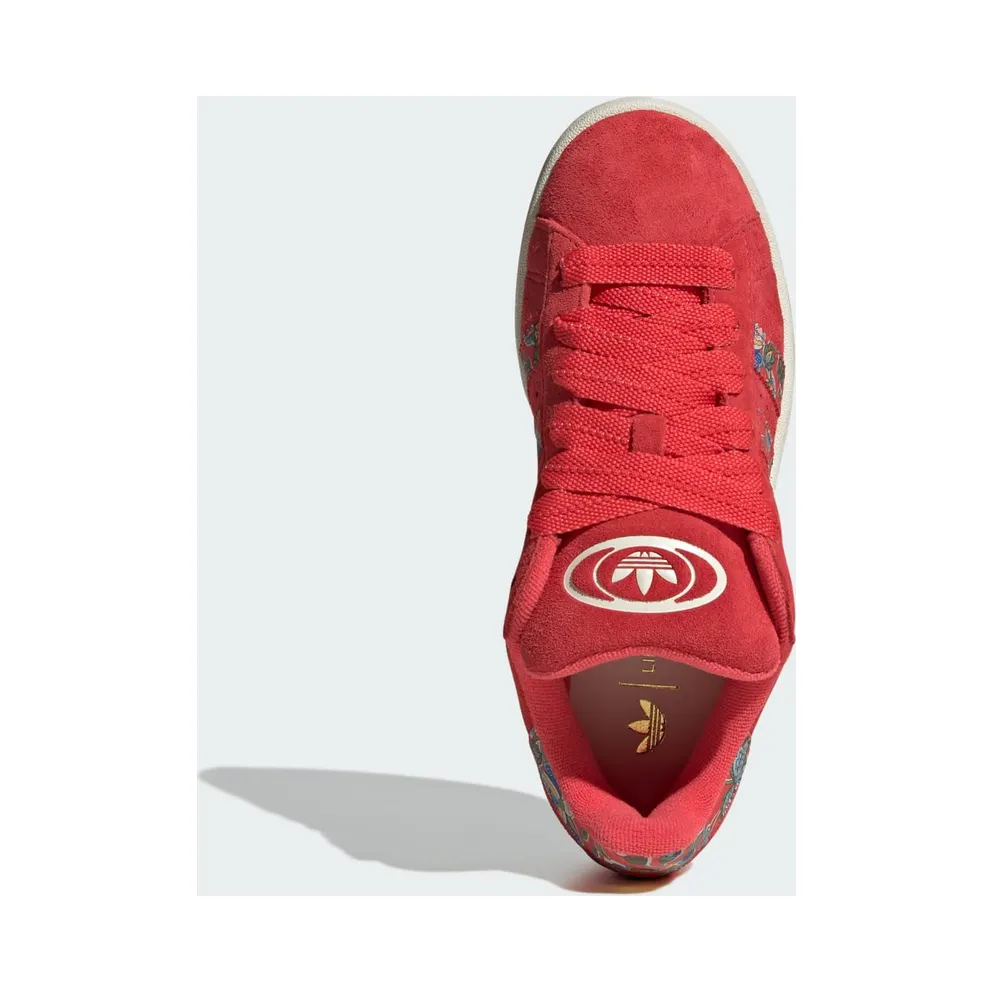 Adidas Campus 00s x Liberty London Semi Lucid Red / Cream White / Gold Metallic (JS1330)