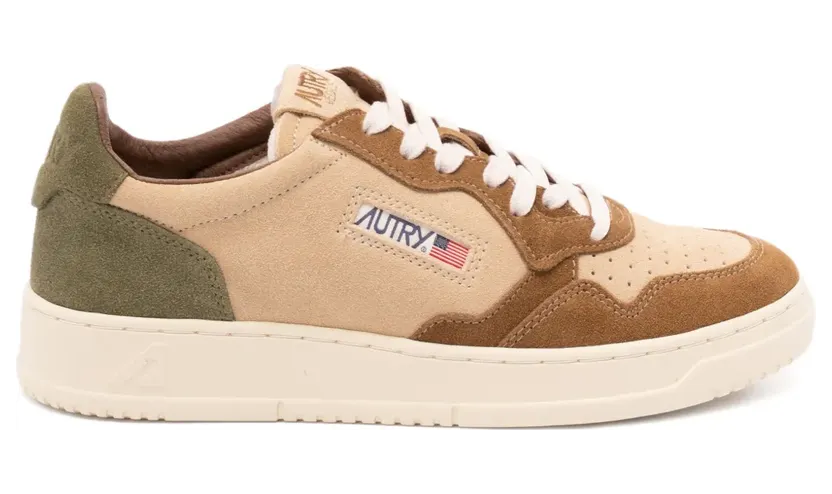 Autry Medalist Sneakers mit Wildledereinsätzen – Nude (AULMTS17)